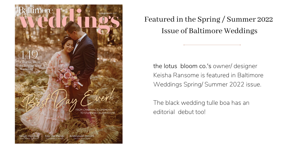 Baltimore Weddings Spring / Summer 2022 magazine cover