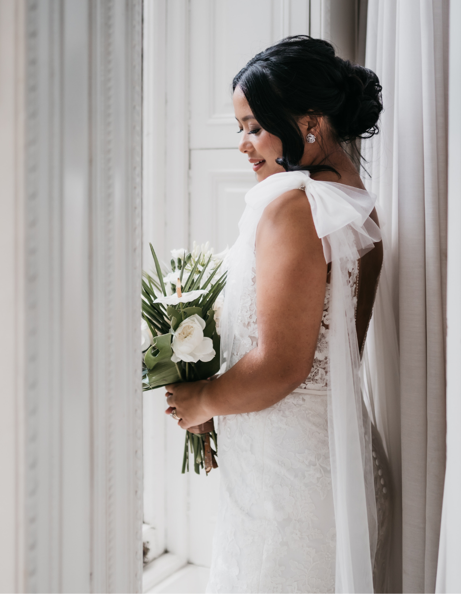 Tulle Bridal Wings with Bows